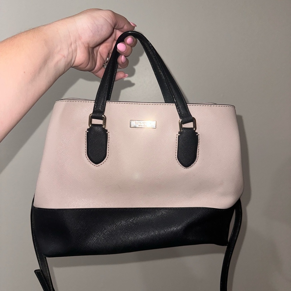 Kate Spade Black and Cream Handbag